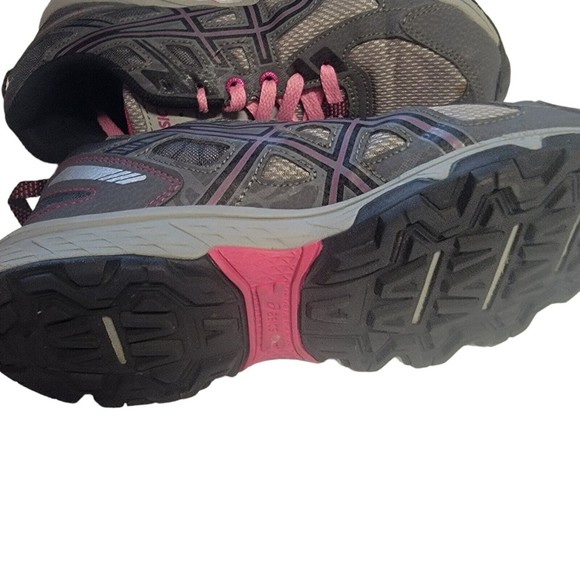 Asics‎ Gel-Venture  Running Shoes Gray/Pink/Black Size 7.5 - Picture 5 of 10